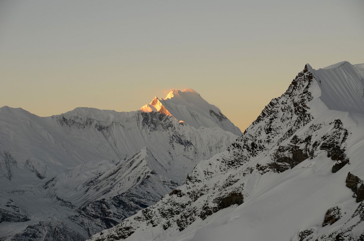 07 Annapurna I At Sunrise Climbing From Col Camp To The Chulu Far East Summit 